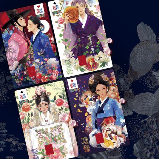 Lenormand 4- Card Skin Sticker Set