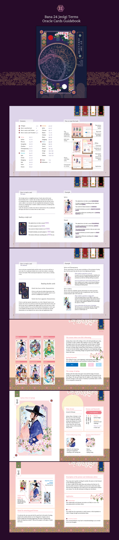 Bana’s Korean Tarot Mini Deck (Renewal) & 24 Seasons Oracle Set